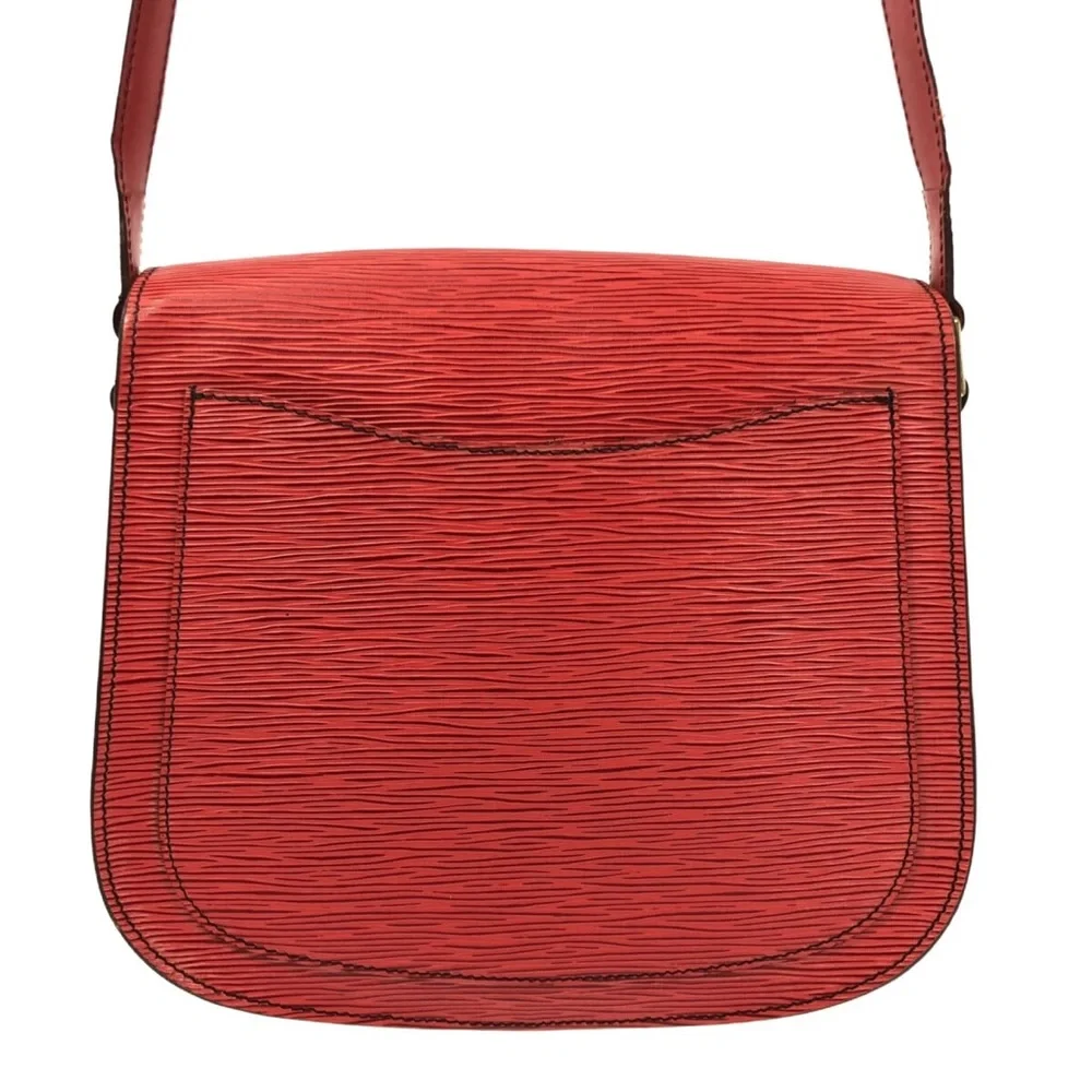 Authentic Louis Vuitton Red Epi Saint Cloud MM vintage crossbody bag